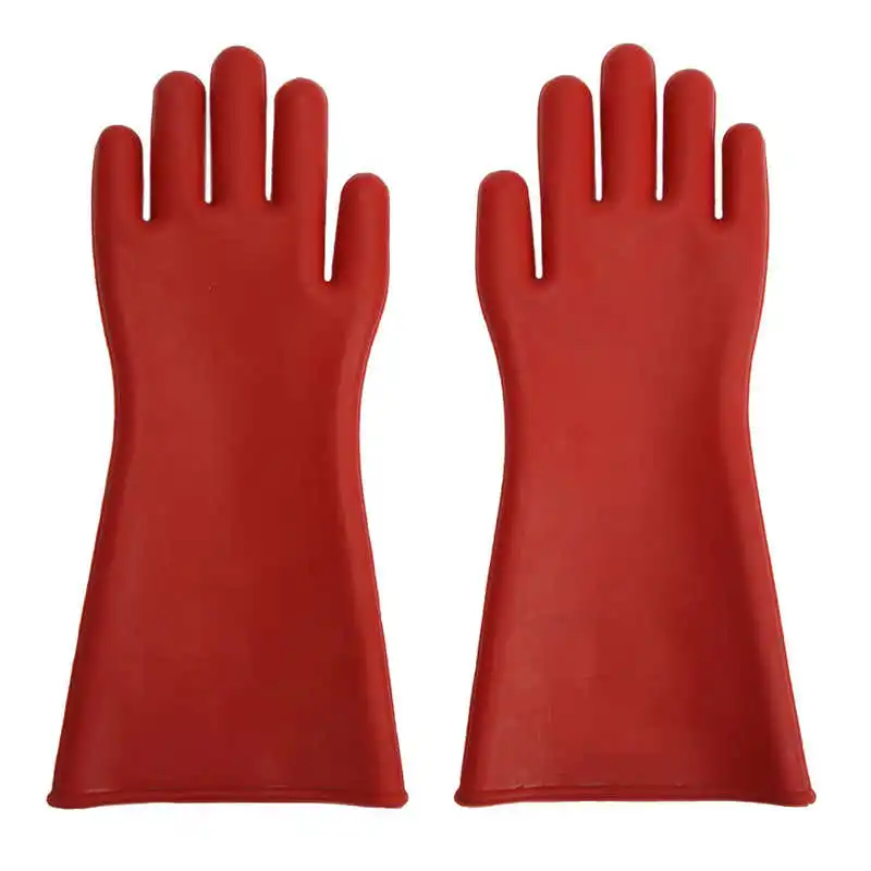 Пара электрических изолированных перчаток из натурального каучука защита от