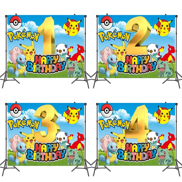 8Pcs/Pack Pokemon Birthday Party Decorations Pikachu Theme Drinking Straws  for Kids Baby Shower Cartoon Party Supplies Gift Toys - AliExpress