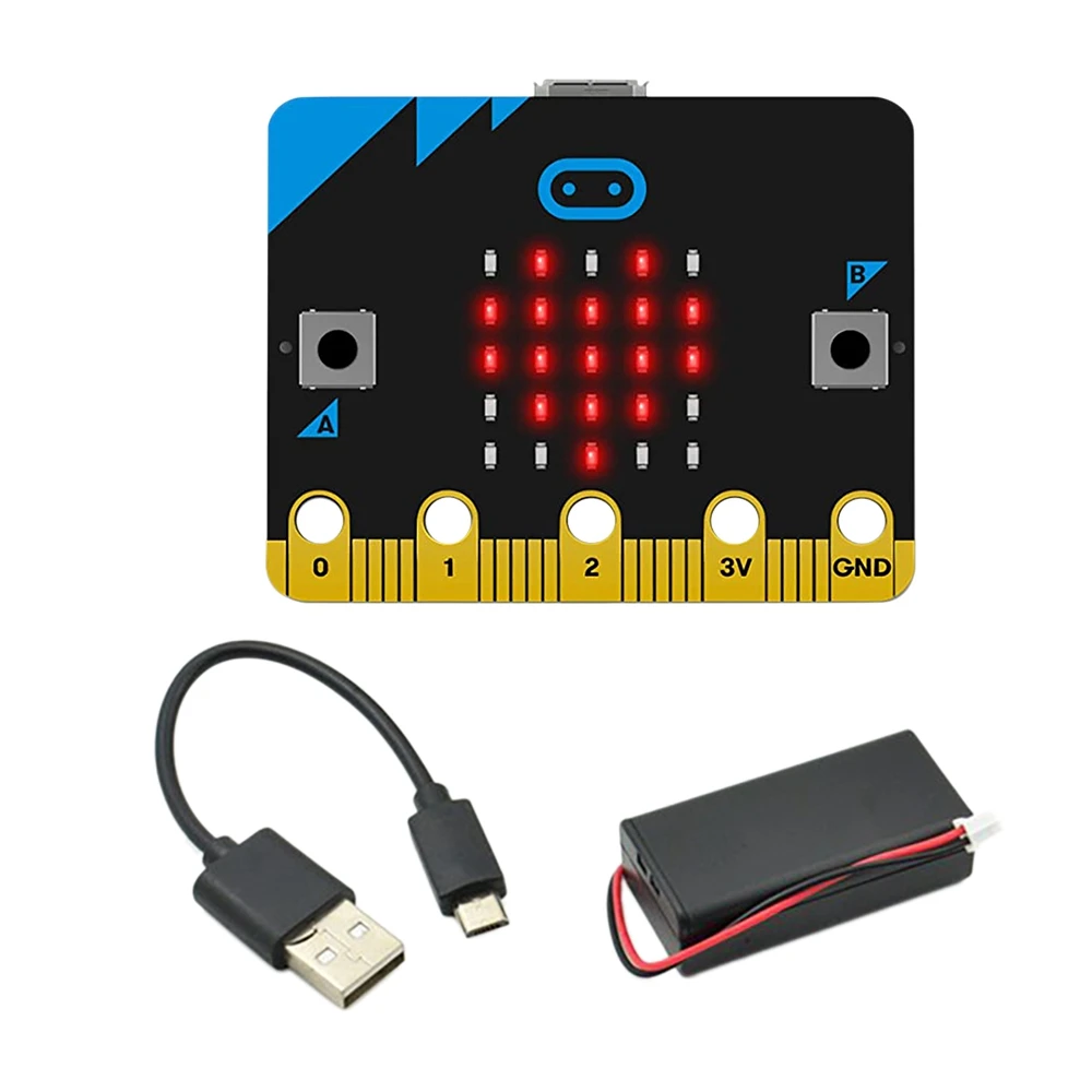 

Micro:Bit V1.5 Development Board Micro:Bit Smart Car Kit/Qtruck/Python Education BBC Microbit Programmable Robot for DIY