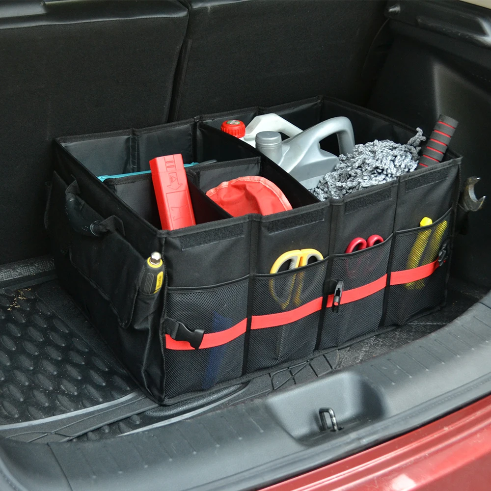 

Ящик для хранения в багажнике SXMA J289, органайзер для всякой всячины, коробка для хранения и поддержания порядка, аксессуары для салона автомобиля для Jeep Wrangler JK 07-17