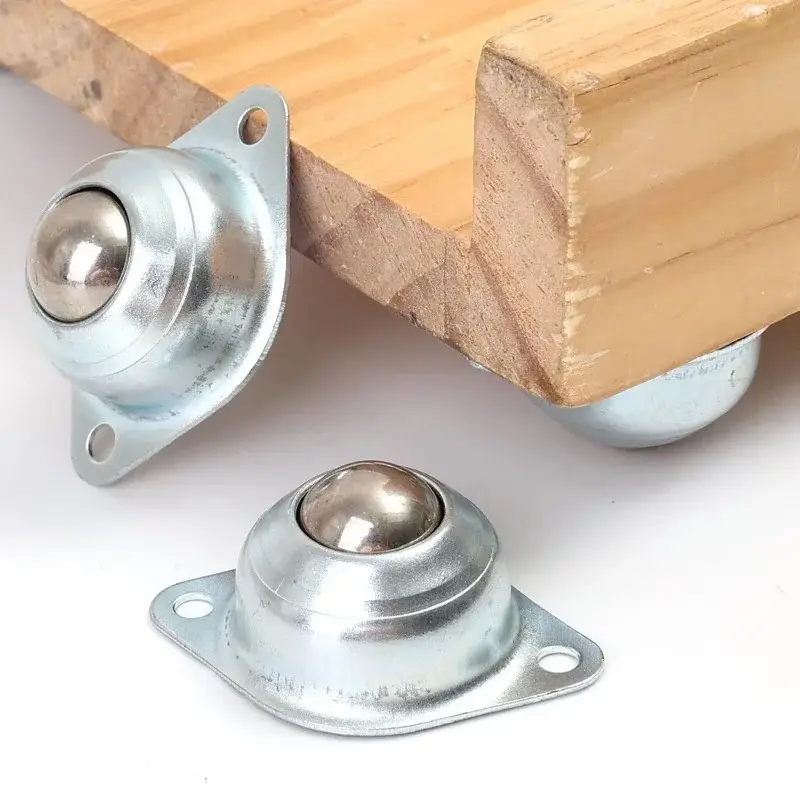 Galvanized Swivel Ball Caster Wheel Universal Round Wheel for Machinery Trolleys Furniture Hardware Assembly Line Skate Wheels image 4