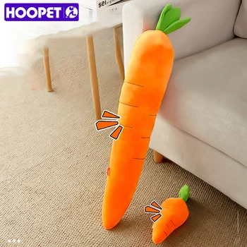 HOOPET Dog Toy Pet Carrot Plush Toy Vegetable Chew Toy for Small Medium Large Dogs Pet Sound Playing Toy Dog Accessories 1