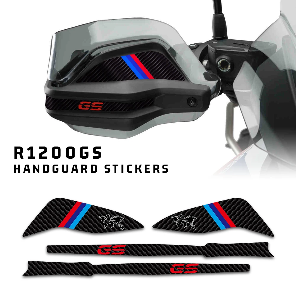 Motorcycle Handguard Shield Stickers Handlebar Windshield Fairing Decals For BMW R1200GS F700GS F800GS G310GS