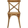 Gear Rustic Modern Farmhouse Elm Wood Rattan Dining Chair in Walnut 6