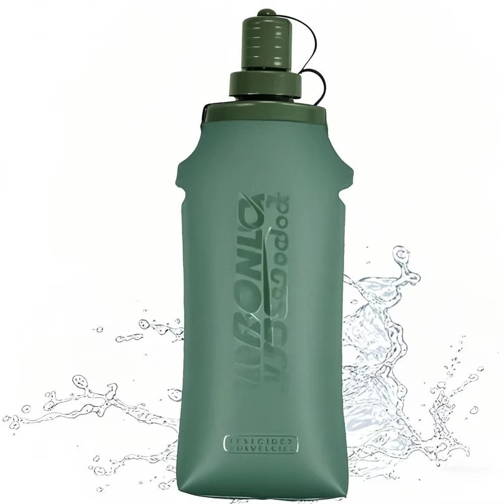 Outdoor Sports Soft Water Bag Marathon Water Bottle Running Folding Kettle TPU Hydration Flask for Running Hydration Pack