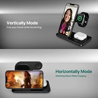3 in 1 Wireless Charger Stand Pad For iPhone 15 14 13 12 X Max Foldable Fast Charging Station Dock For IWatch 8 7 SE AirPods Pro - Image 3