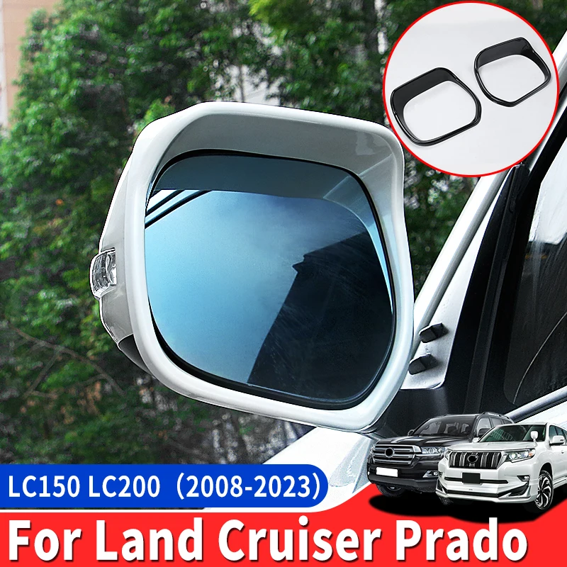 Rearview Mirror Rainproof Cover Rain Eyebrow For Toyota Land Cruiser 200 Prado 150 LC200 LC150 Exterior Accessories rearview mirror rain shield rearview mirror rain eyebrow car rearview mirror visor rearview mirror rain guard rearview mirror visor
