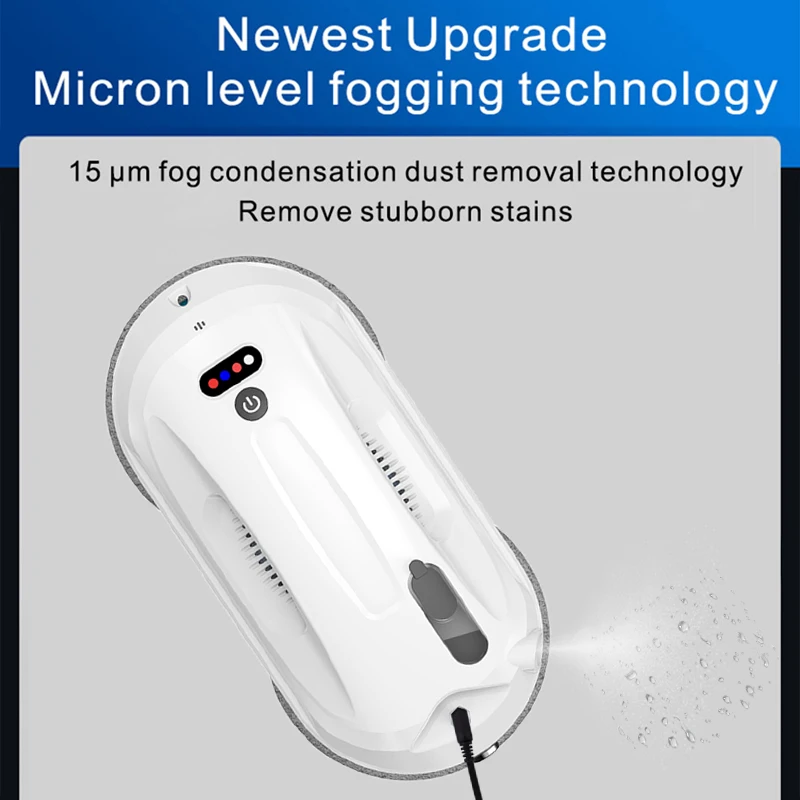 Purerobo W-R4S Ultra Thin Glass cleaning robot with APP&Remote Smart Automatic Water Spray Cleaning Glass Vacuum Cleaner Robot 3