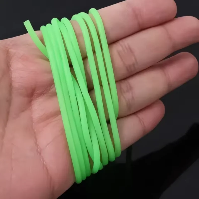 Fishing Hose Silicone Anti Rig Tube Tubing Rig Sleeves 0.8/1/1.5/2mm Luminous Deep Sea Fishing Pesca Iscas FIsh Tackle Tools