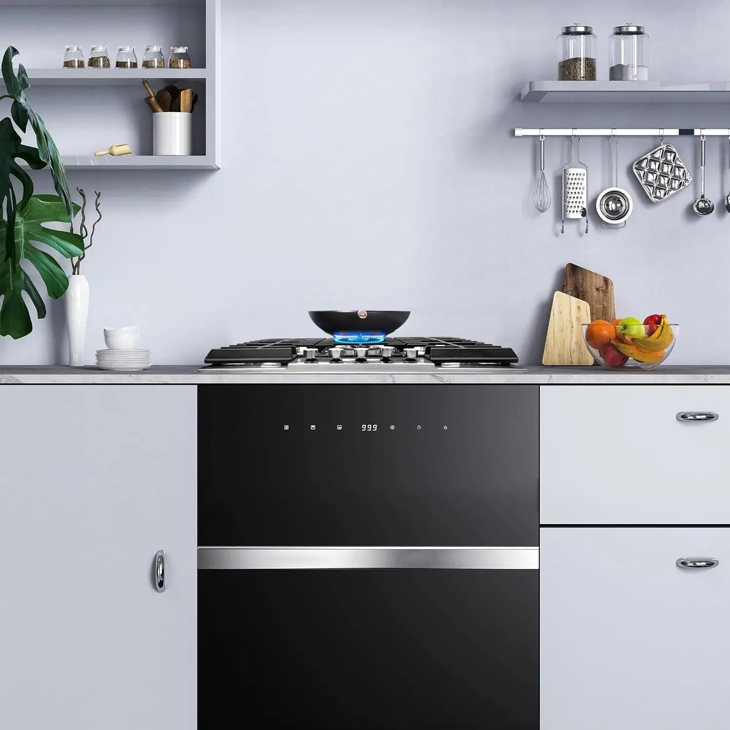 30 Inch Gas Cooktop, Gas Stove Top with 5 High Efficiency Burners, Bulit-in Gas Countertop in Stainless Steel for kitchen 2