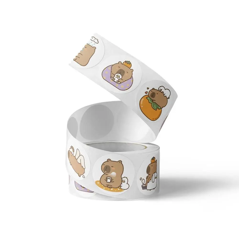 Cartoon Stickers 500PCS Multicolor Capybara Sticker Accessories Decoration Kawaii Graffiti Decal DIY Ornament Luggage cartoon sticker,cartoon stickers,animal stickers