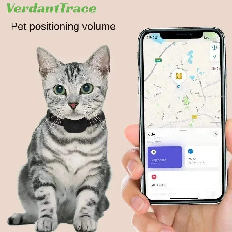 Bluetooth Tracker Animal Tracking Collar Mini Pet Dog Bluetooth GPS Tracker Tracking Movement Alert Anti Lost For Cats And Puppies Remote Global Locator
