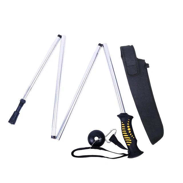 Folding 139cm Wading Staff For Fishing Hiking Stick Collapsible