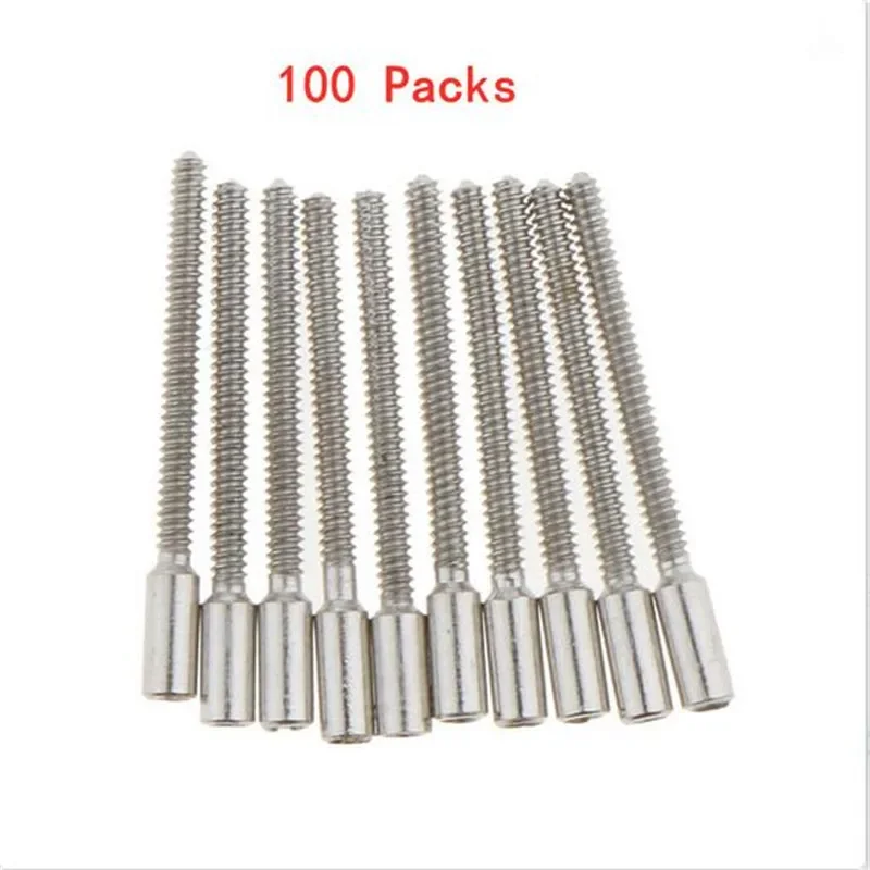 100Pcs 도매 0.9mm 스테인레스 스틸 시계 줄기 확장기 와인딩 확장 폴 바 교체 수리 액세서리