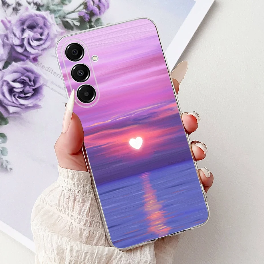 Cute Cat Painted Soft Silicone Phone Case Cover - 6.7