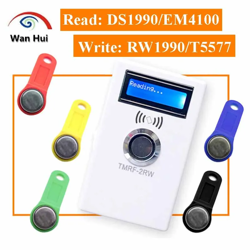 TMRF-2RW-iButton-Duplicator-RFID-125KHz-Rewritable-Cloner-Copier-Reader ...