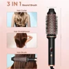 3 In 1 Ionic Hair Curler Straightener Professional Curling Iron Heated Hair Styling Brush Anti-Scald Thermal Brush Curl Wand 6
