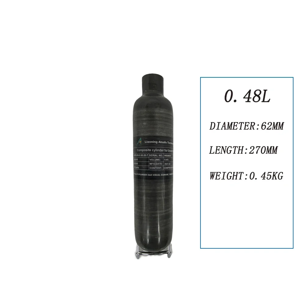 300Bar 4500Psi 0.58L 580CC 0.48L 480CC углеродное волокно цилиндр M18 * 1,5