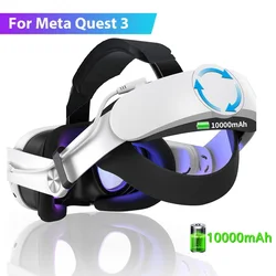 Elite Strap for Meta Quest 3 VR Headset Replacement Head Strap with 10000mAh Battery Extend VR Playtime for Quest 3 Accessories