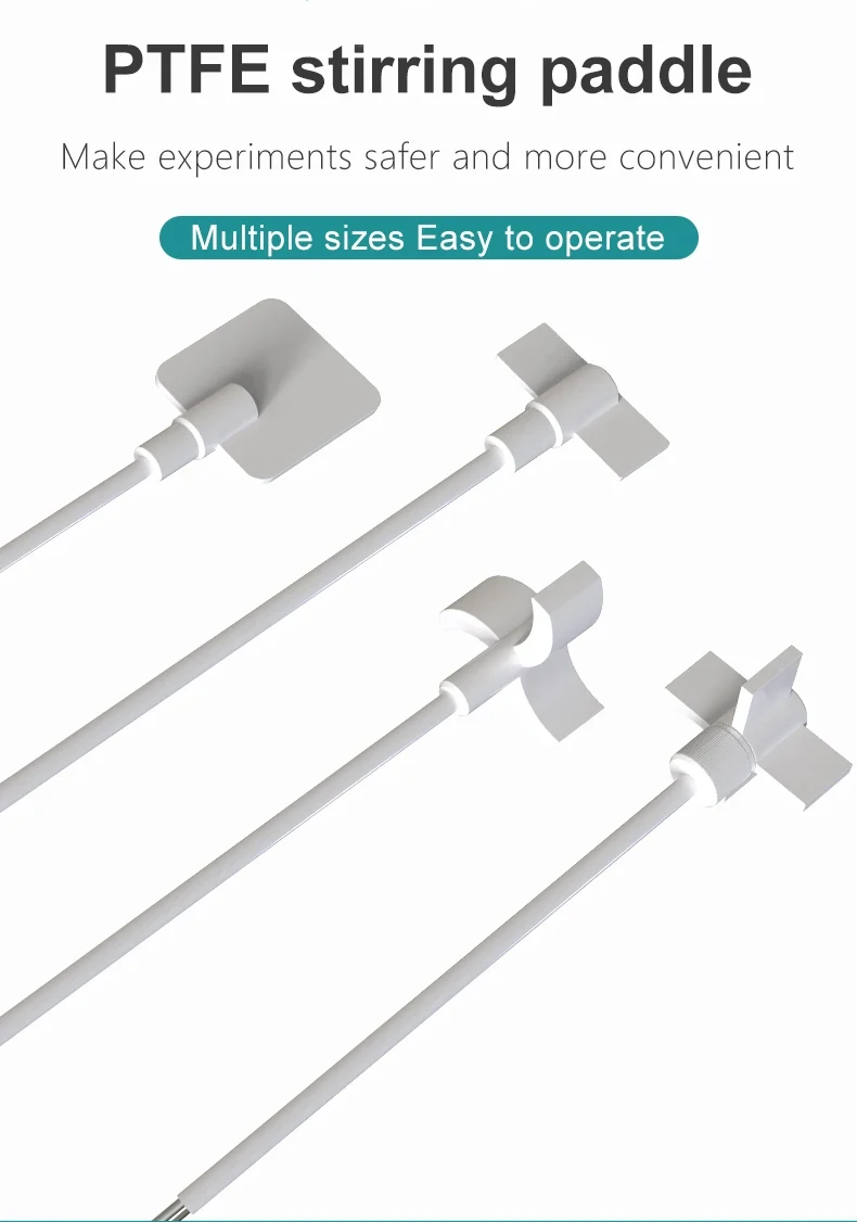 PTFE 250mm 300mm 350mm Rührstab Rührklinge Rührpaddel Laborbedarf für Überkopfrührer Mixer Rührstab – Detail 1