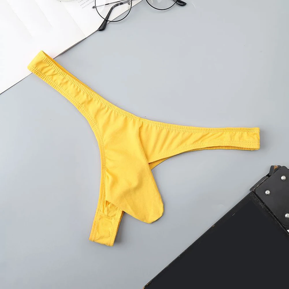 

Трусы-стринги мужские с низкой посадкой, хлопковые трусы-стринги с U-образным выпуклым мешочком, дышащие треугольные трусы