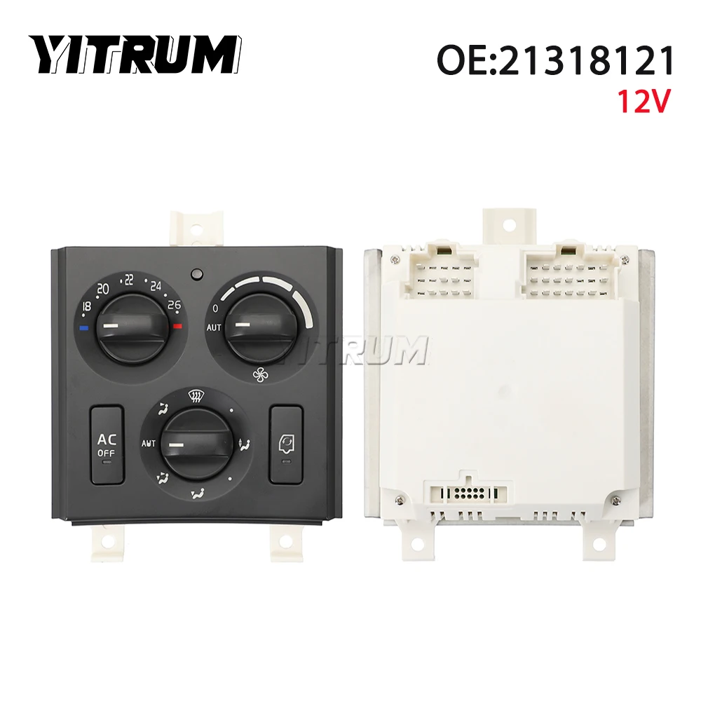 YITRUM 21318121   온도 센서가있는 볼보 트럭 FH12 FH13 용 트럭 에어컨 난방 제어 장치 결합 스위치