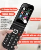 New Model Q3 4G Android 8 MTK 6739 Touch Screen 1450mAh Flip Smart Phone WiFi 2.8 Inch 3GB 32GB Version 2