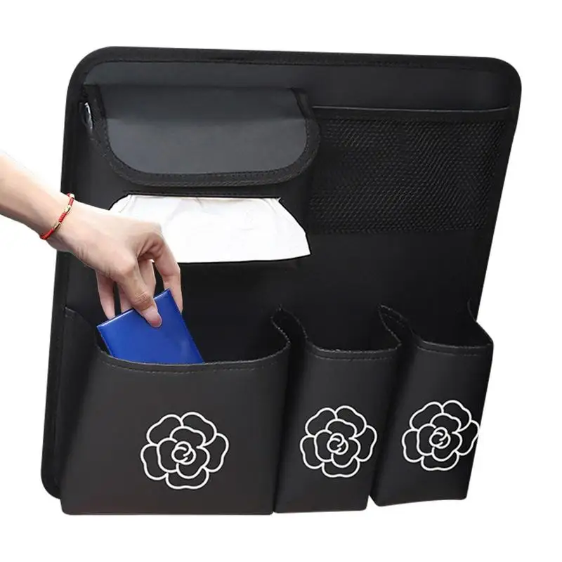 

Милый Органайзер на автомобильное сиденье, мультяшная сумка на заднее сиденье с несколькими карманами, многофункциональная сумка для хранения для сотового телефона, милый карман на автомобильное сиденье для