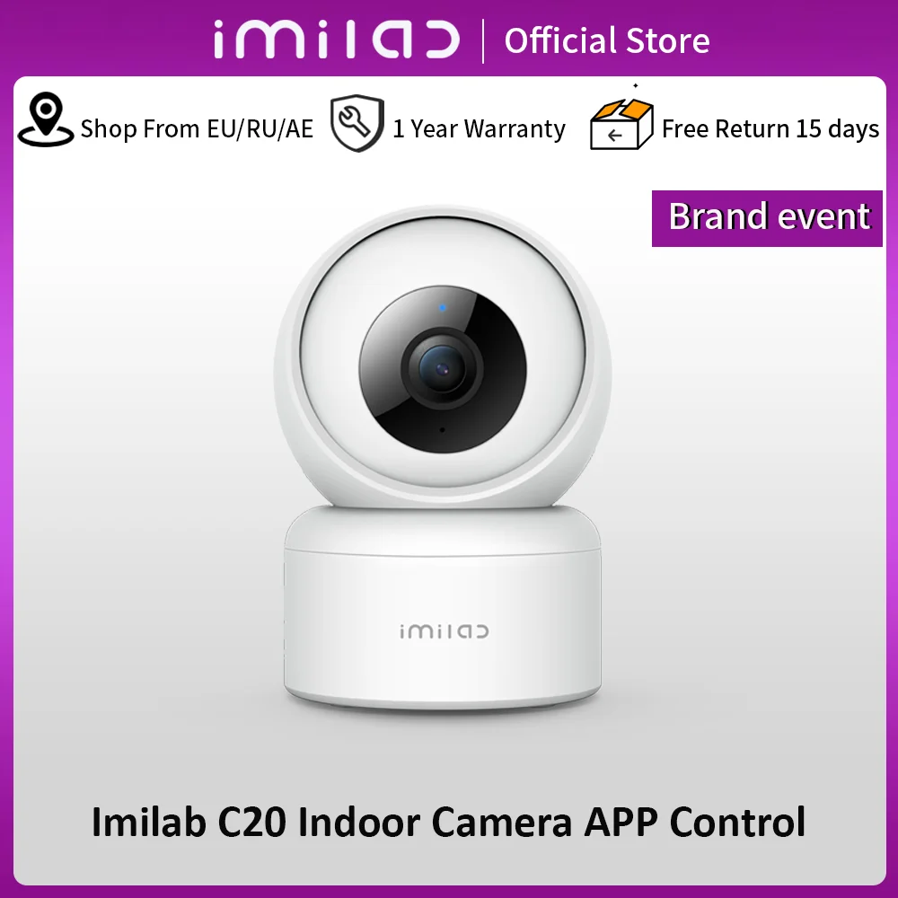 Imilab C20 & C20pro 1080p3mp Night Vision Câmera Indoor Smart Home Segurança Câmera de Vigilância de Vídeo Monitor do Bebê Webcam