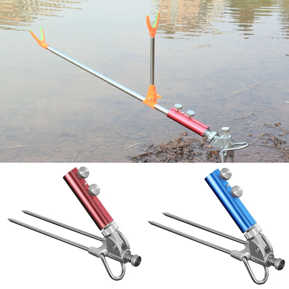 High Quality Universal Fishing Bankstick Adjustable Stainless Steel Rod Bracket Extending Fishing Stand Holders