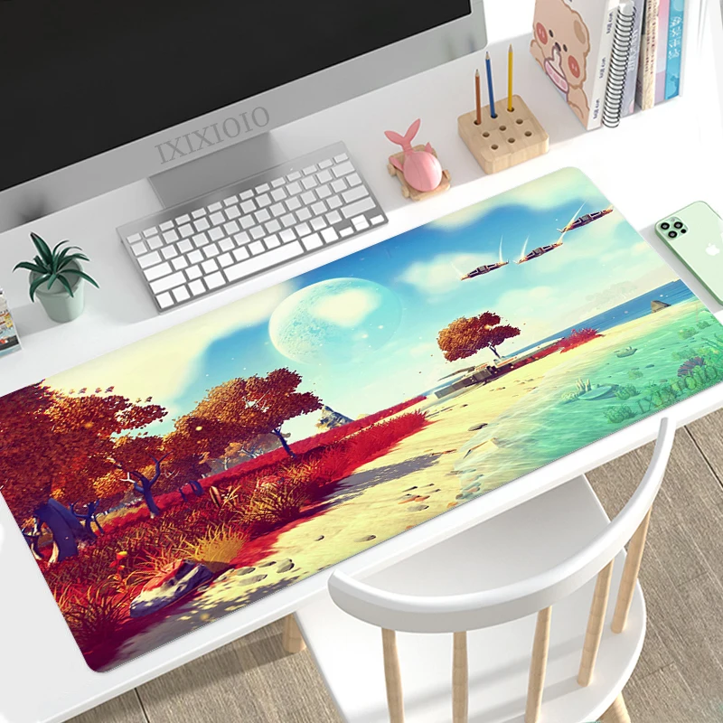 Mouse Pad Gaming No Man'S Sky Xl New Custom Hd Mousepad Xxl Tastiera Pad Tastiera Meccanica Pad Tappeto Ufficio In Gomma Naturale