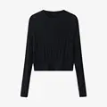 Black knitted Tops