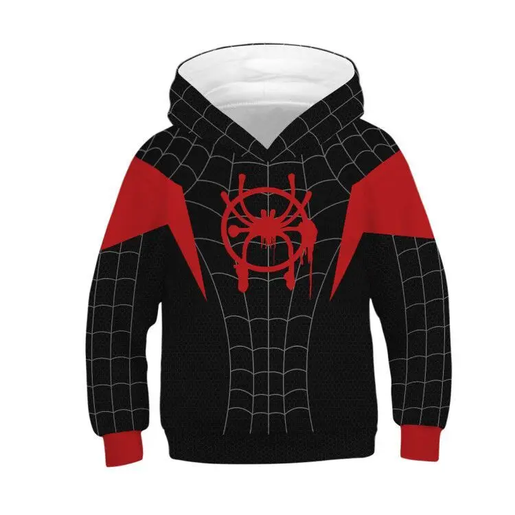thumbnail image 1 of Sudadera con capucha con estampado 3D de Spiderman para niños y niñas, traje de Cosplay de superhéroe de manga larga, chaqueta con capucha de Iron Man /Spider-Gwen, 1 of 5