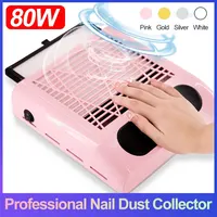 Upgrade Nail Dust Collector Extractor Fan For Manicure Machine Powerful Nail Vacuum Cleaner With Remove Filter Nail Equipment