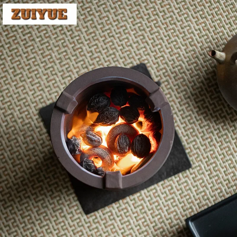 Retro Coarse Pottery Carbon Stove Set Japanese Clay Furnace For Boiling Water Kettle Charcoal Fire Warmer Tea Stove Tea Ceremony