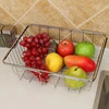 Expandable Over Sink Dish Drying Rack Stainless Steel Kitchen Rustproof Drain Rack For Pan Bowl Dish Glass Plate 3