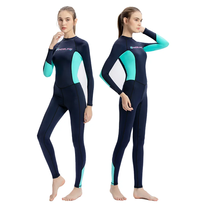 

2022 Women Fashion Lycra Wetsuit Soft Breathable Surfing Diving Suit Long Sleeve Sunscreen Jellyfish Suit Swimsuit Beachwear New