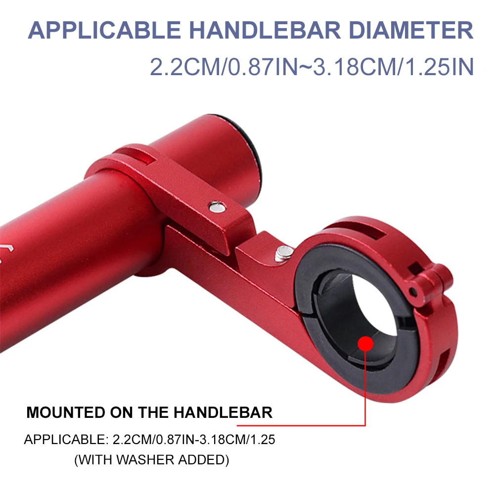Handlebar Extension Bracket Space-saving Handlebar Mount Bicycle Extender Bracket for Bike Light Phone Code for Mtb bicycle accessories bicycle handlebar bicycle handlebar extender bicycle handlebar extension bicycle bracket