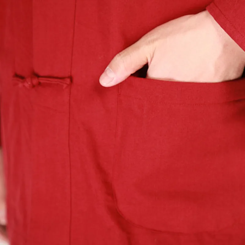 Traditional Chinese Clothing Men Tang Suit Linen Tops Garment Kung Fu Suits Blouse Shirt Hanfu Kungfu Uniform men chinese style shirt