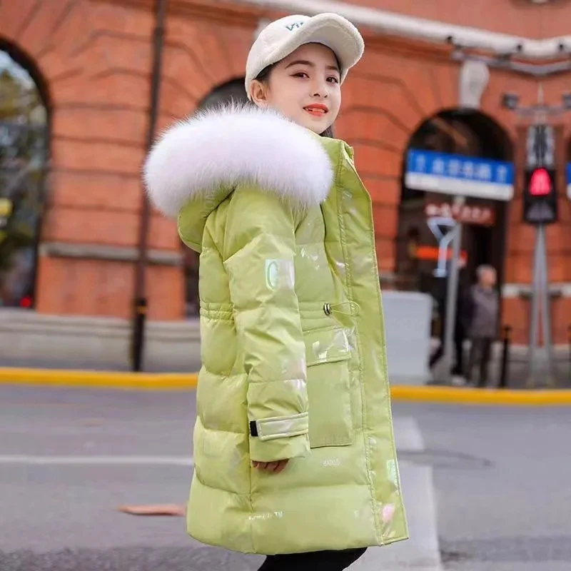 Winter Down cotton Jacket Girls Waterproof Hooded Coat Children Outerwear Clothing Teenage 5-16Y clothes Kids Parka Snowsuit down jacket children jackets girls coat