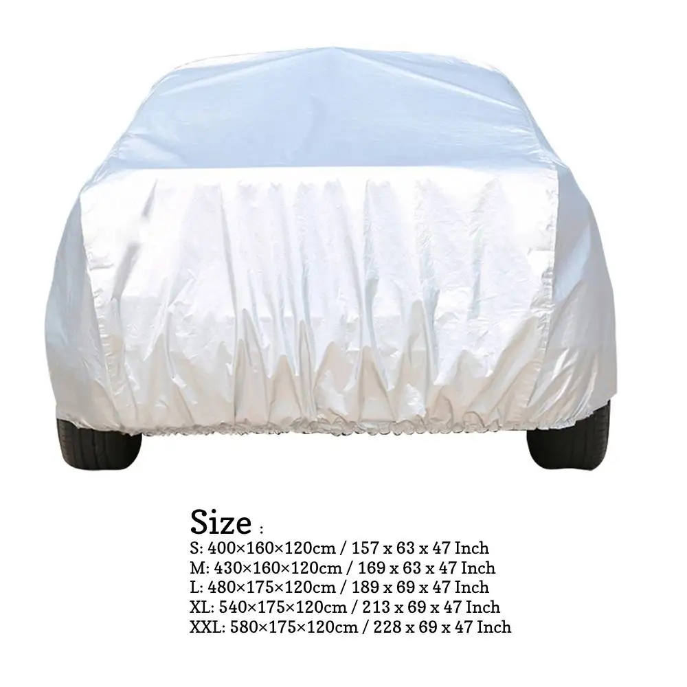 UniversalHalfCarCoverWaterproofOutdoorCoverOxfordSunRainUV