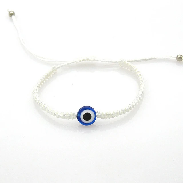 Bracelets turcs simples mauvais œil pour hommes et femmes, 1 pièce, corde mexicaine tissée, bijoux, accessoires tendance, cadeau