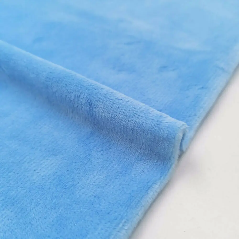 75*45cm Solid Color Short Plush Polyester Fabric Soft Diy Handmade Sewing Toy Dolls Cloth Cushion Sofa Blanket Textile Material