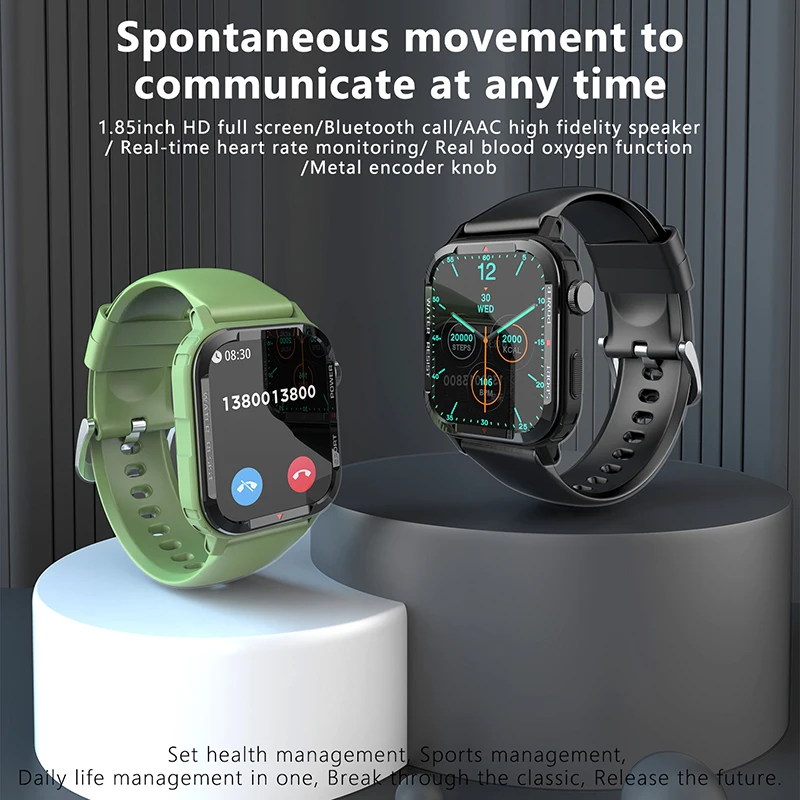 2020 ο Smartwatch  1.85 &240*280 HD ȭ Ʈ ġ  ȭ  ƮϽ    ڵ ð