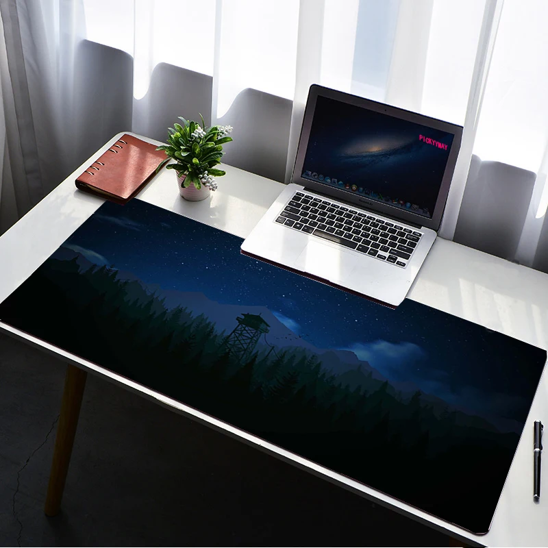 Gamer Mousepad, Tapete Grande, Bloqueio Borda, Teclado,