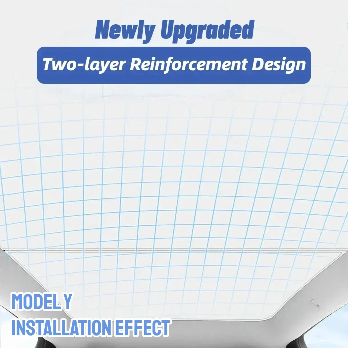 Tesla Model 3 HIGHLAND 2024 모델 Y JUNIPER 2025 아이스 천 버클 Sun Pare Glass Skylight 액세서리 용 선 루프 차양