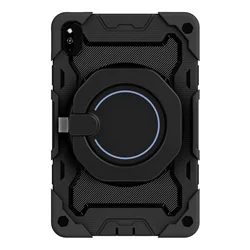 Kids Silicon Shockproof Stand Tablet Cover, Enhanced Protection Case for Honor X8 Pro 11.5 (Black)