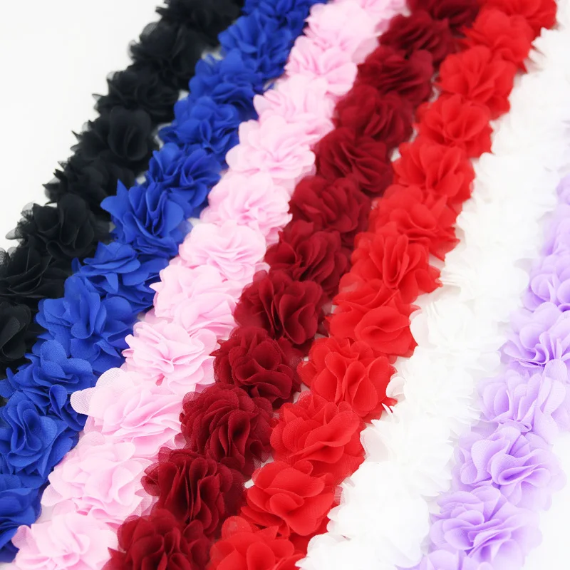 Chiffon Mesh Lace Fabric Webbing Party Decoration Flower Diy Gift Ribbons Crafts Non-woven Fabrics Base