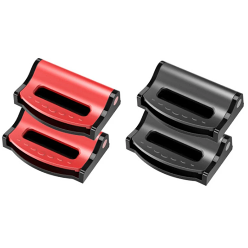 Universal Car Seat Belts Clips Safety Adjustable Auto Stopper Buckle 2pcs Plastic Clip 4 Colors Interior Accessories Car-styling