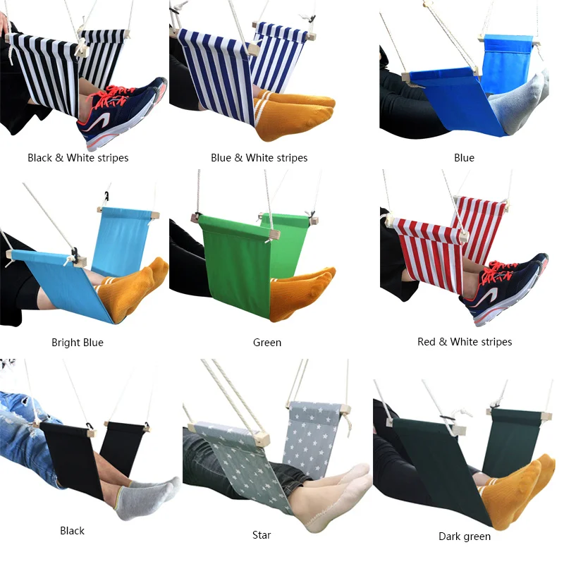 Portable Foot Hammock Lazy Casual Desk Rest Foot Put Feet Swing Footrest Outdoor Rest Office Tables Leisure Home Garden Camping